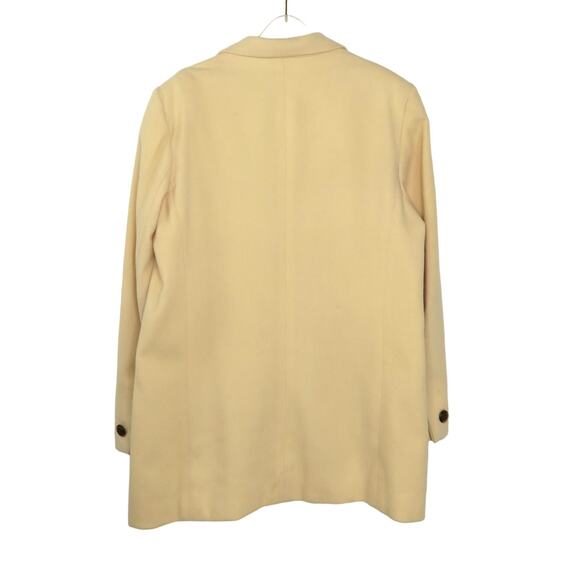1980s Vintage Talbots Cream Blazer Jacket Twee Glam Retro Vintage Coat Medium - Picture 2 of 11